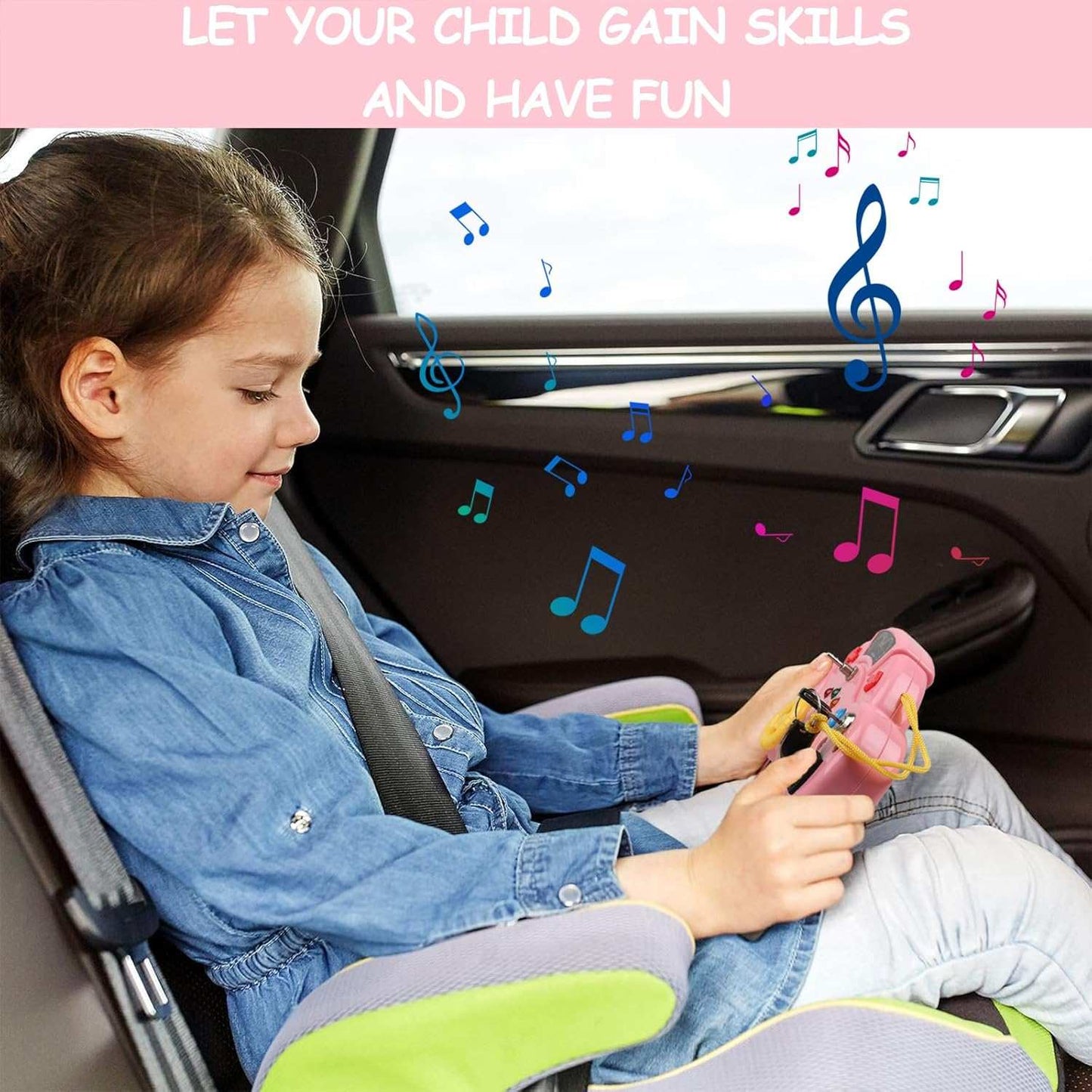Pink Montessori Baby Activity Toy with Sounds & Lights – Early Learning Toy product details in Kuwait
