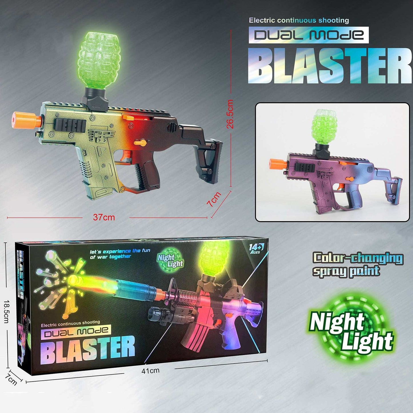 Gel Ball Gun Toy with Lights for Kids with delivery in Kuwait