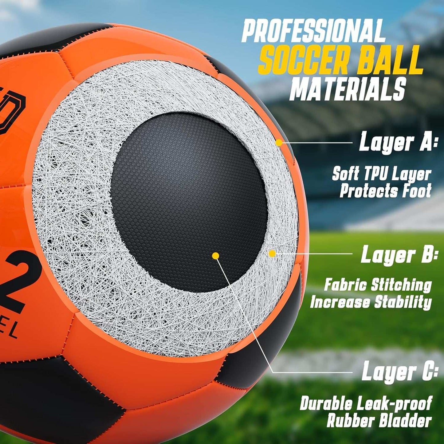 Light Up Soccer Ball – Glow in the Dark kids toy with delivery in Kuwait