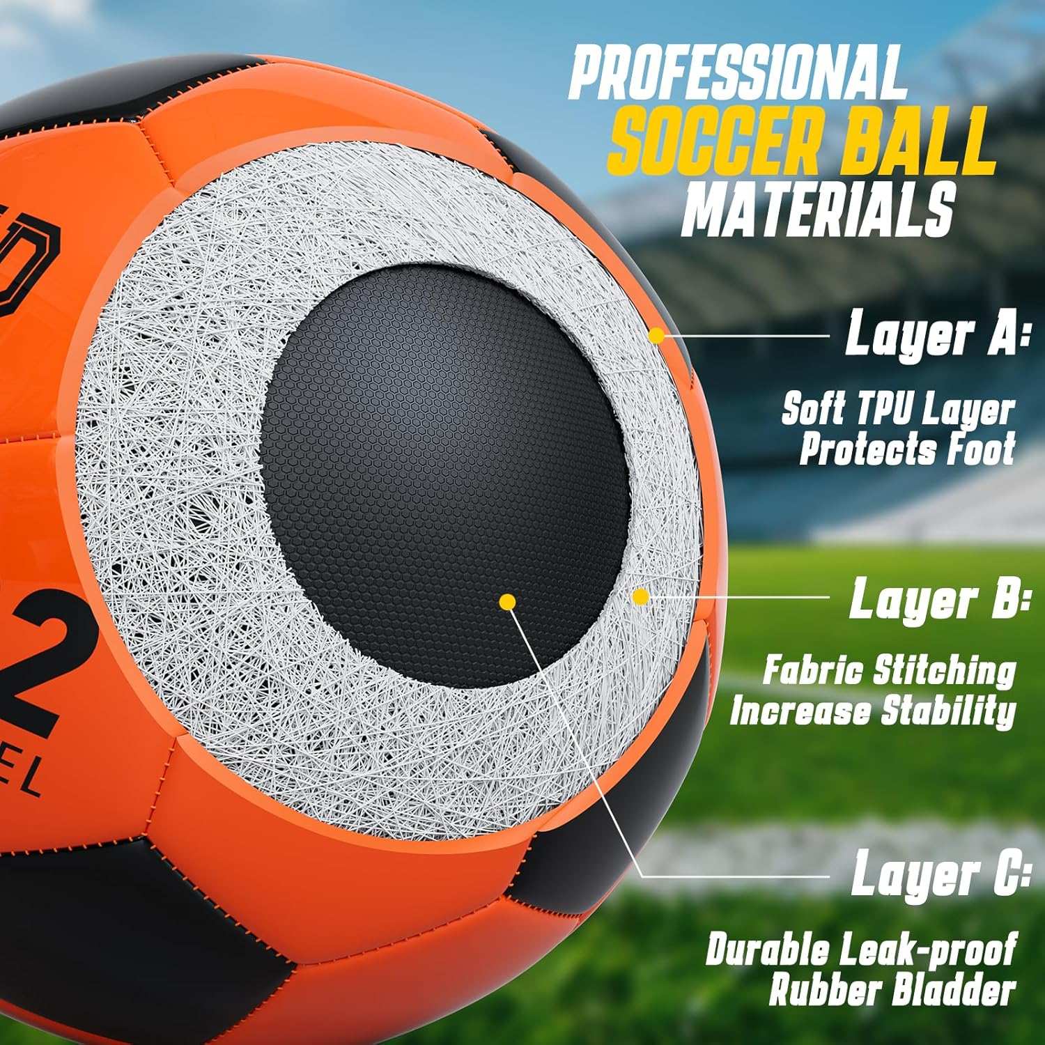 Light Up Soccer Ball – Glow in the Dark kids toy with delivery in Kuwait