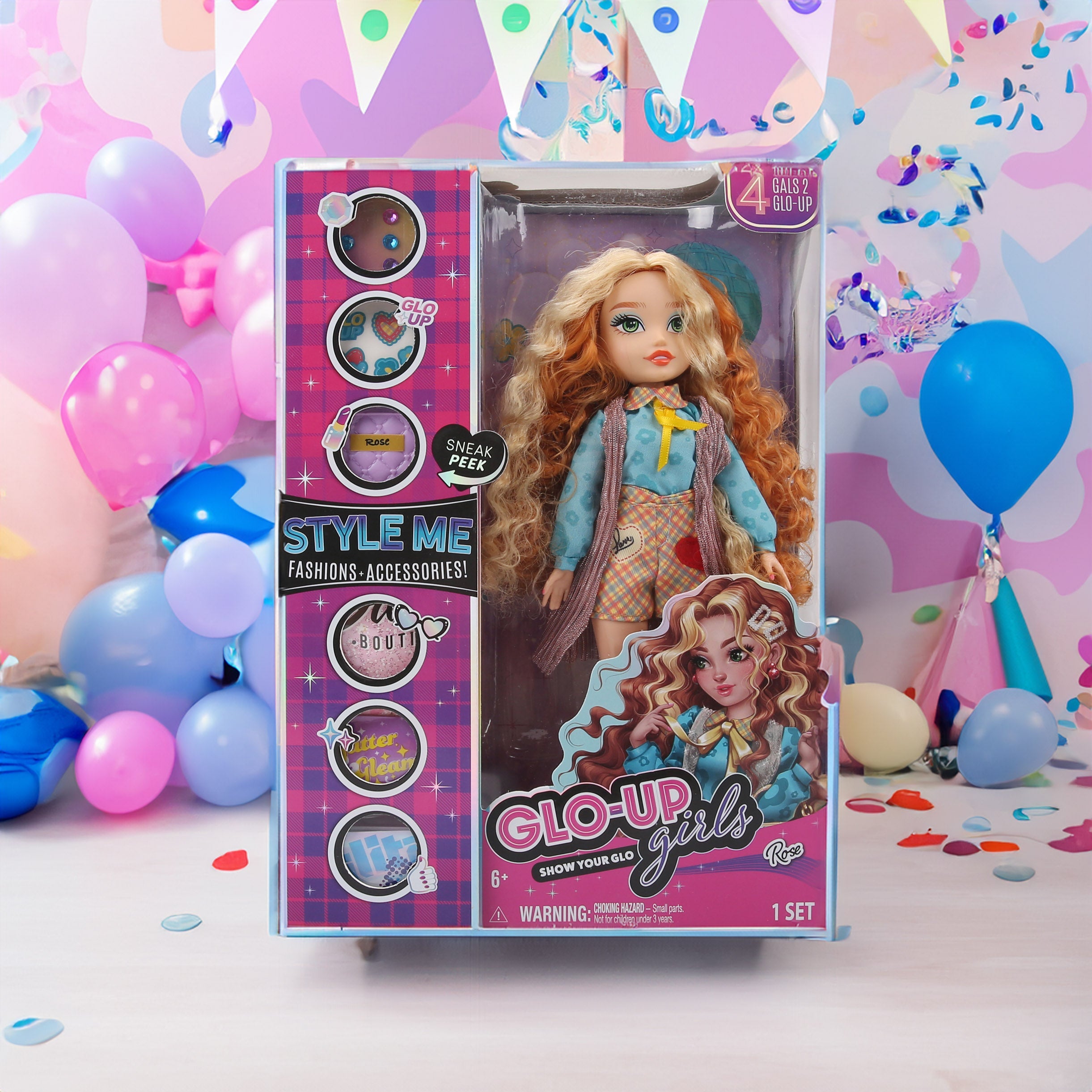 Glo-Up Girl Doll W2 - Rose - #toys for girls Kuwait# - #toys for girls 5 years old Kuwait# - #toys for girls 6 years old Kuwait# - #toys for girls 7 years old Kuwait#