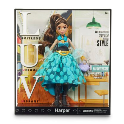 Harper Premium Fashion Doll - Blue
