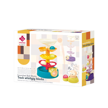 Smoneo Launched Ball Blocks Track Whirligig Blocks Set