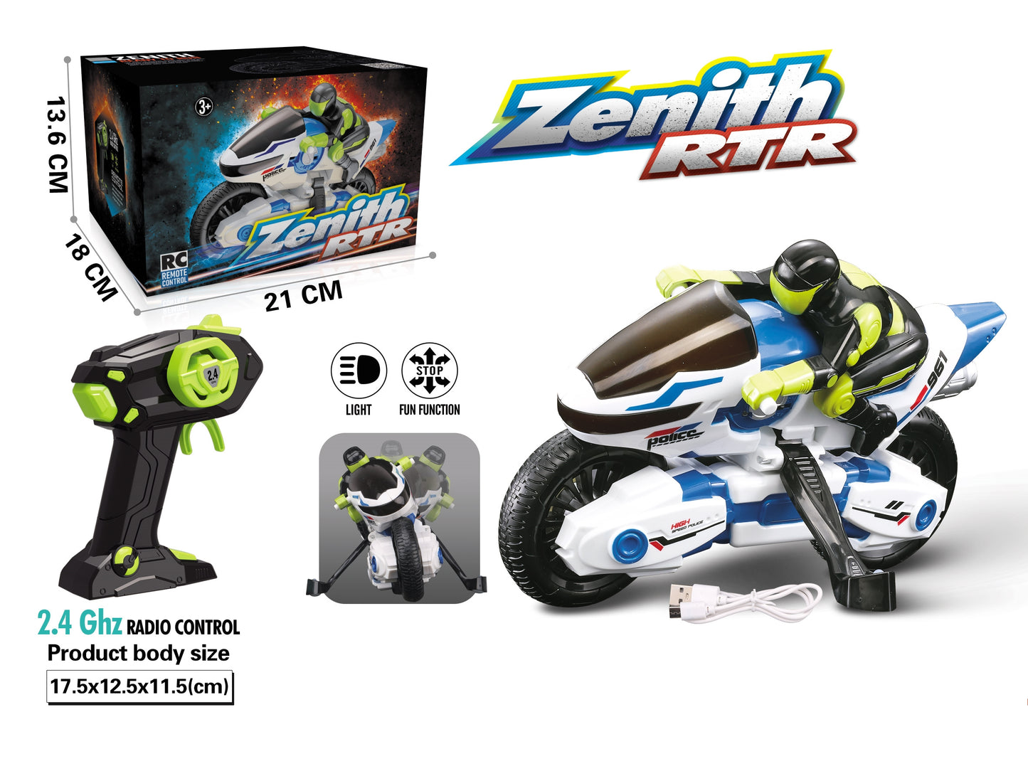 Motorcycle with Remote Control