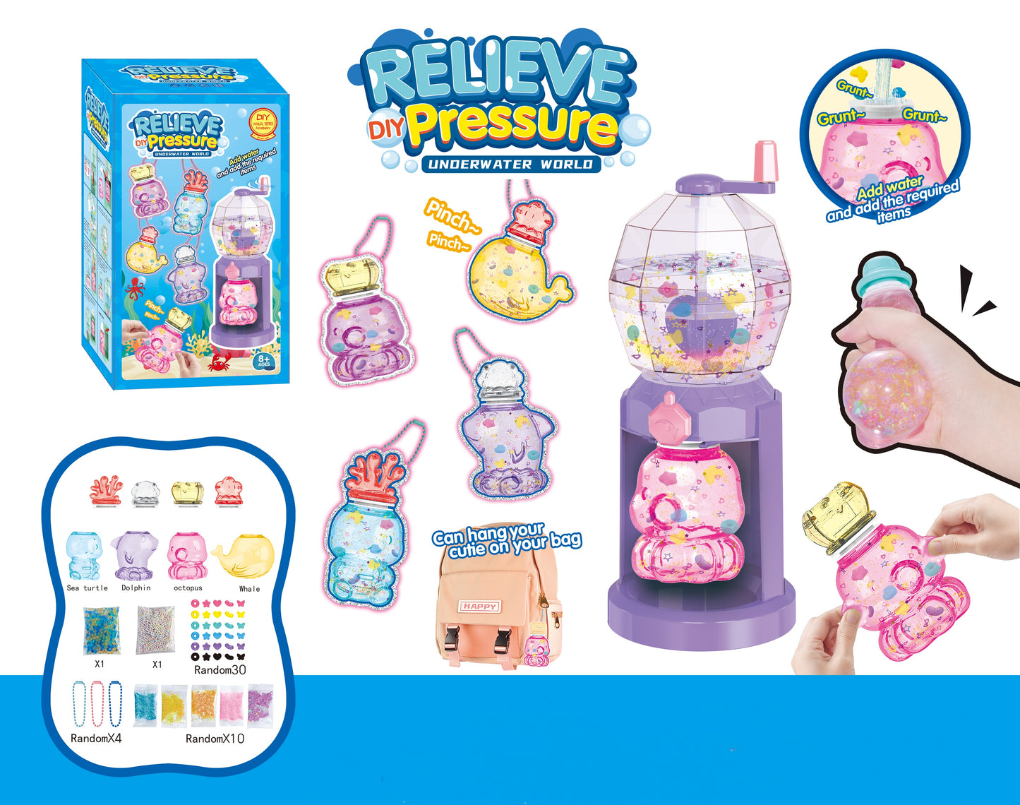 Diy Relieve Pressure Slime Underwater World Game