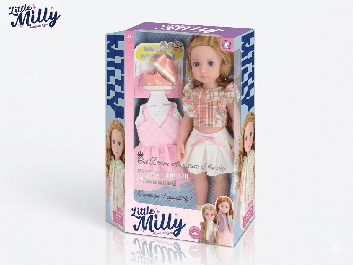 15-inch vinyl fashion doll wearing a pink outfit