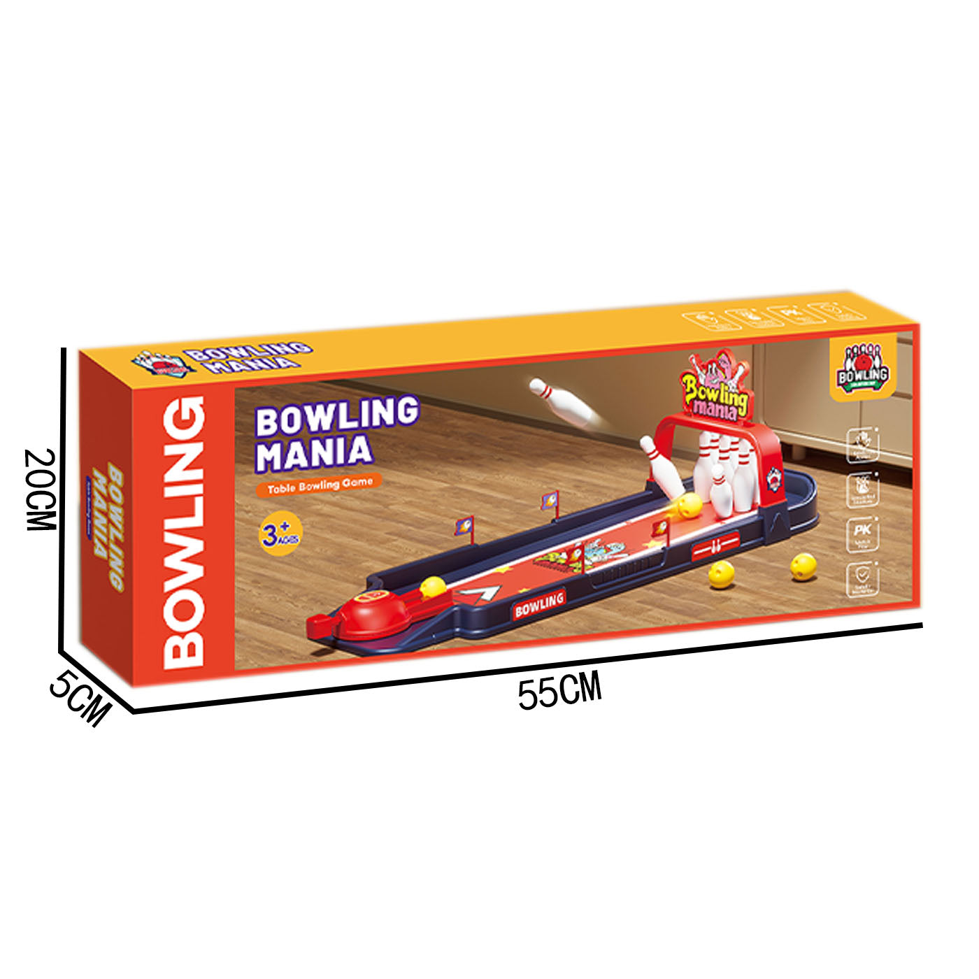 Tabletop Mini Bowling Mania Intelligent Game Set