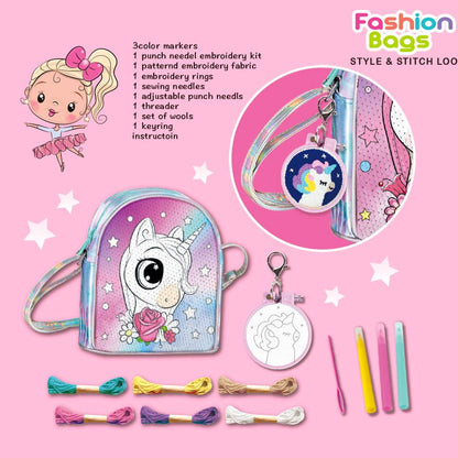 Color Your Own Bag-Unicorn Design - #toys for girls Kuwait# - #toys for girls 5 years old Kuwait# - #toys for girls 6 years old Kuwait# - #toys for girls 7 years old Kuwait#