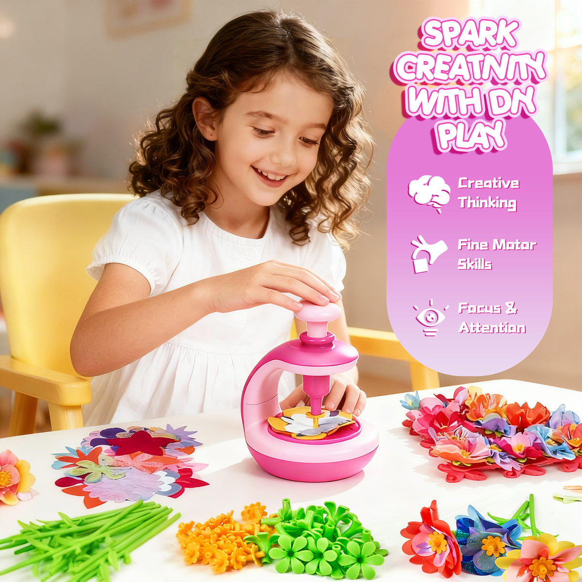 DIY Flower Bouquet Craft Kit – Arts & Crafts Toy for Kids