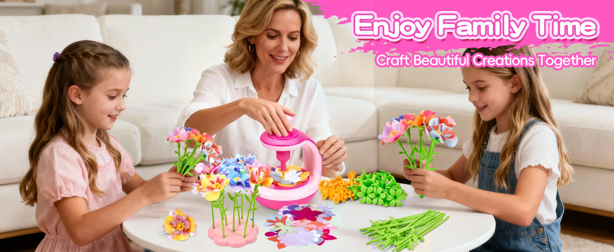 DIY Flower Bouquet Craft Kit – Arts & Crafts Toy for Kids