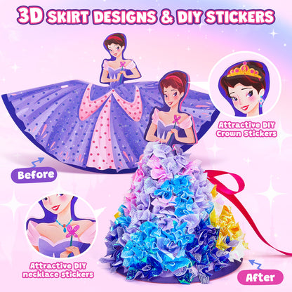 Poke-In Princess Dress-Up Craft Kit – DIY Fabric Art Toy for Girls