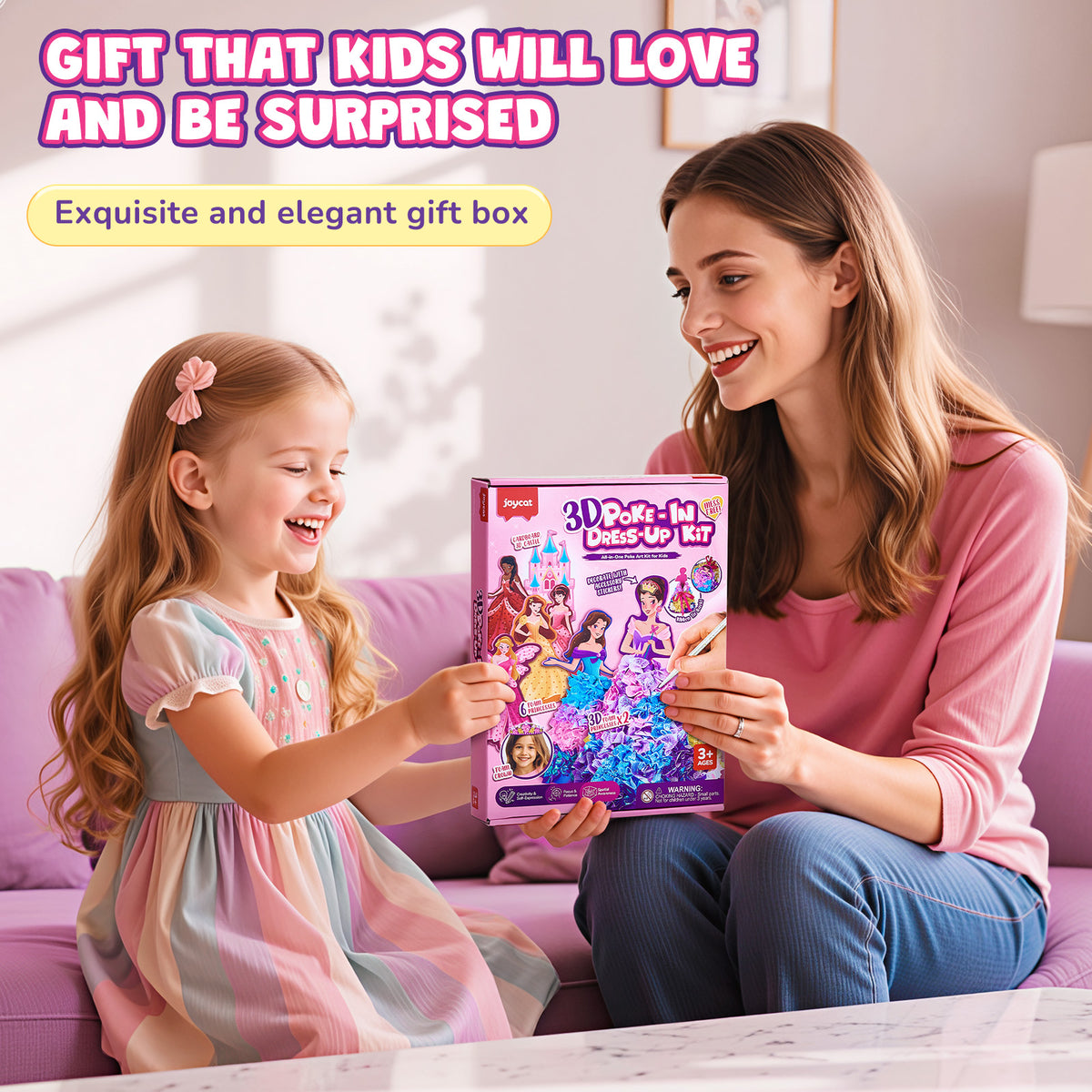 Poke-In Princess Dress-Up Craft Kit – DIY Fabric Art Toy for Girls