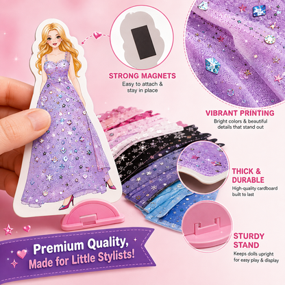 Child creating princess poke design