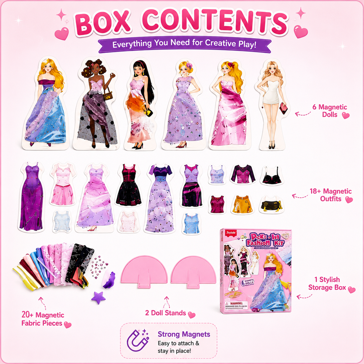 Finished princess dress poke art creation
