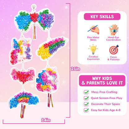 Unicorn Wind Chime Craft Kit – DIY Foam Craft Toy for Kids