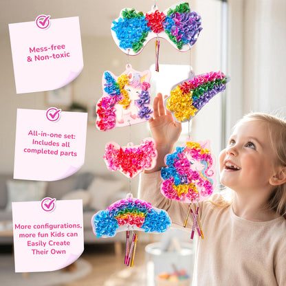 Unicorn Wind Chime Craft Kit – DIY Foam Craft Toy for Kids