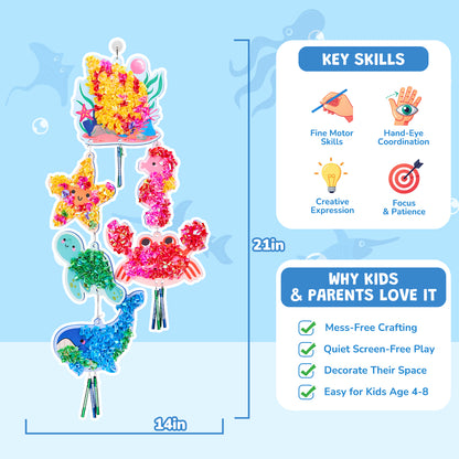 Ocean Wind Chime Craft Kit – DIY Foam Craft Toy for Kids