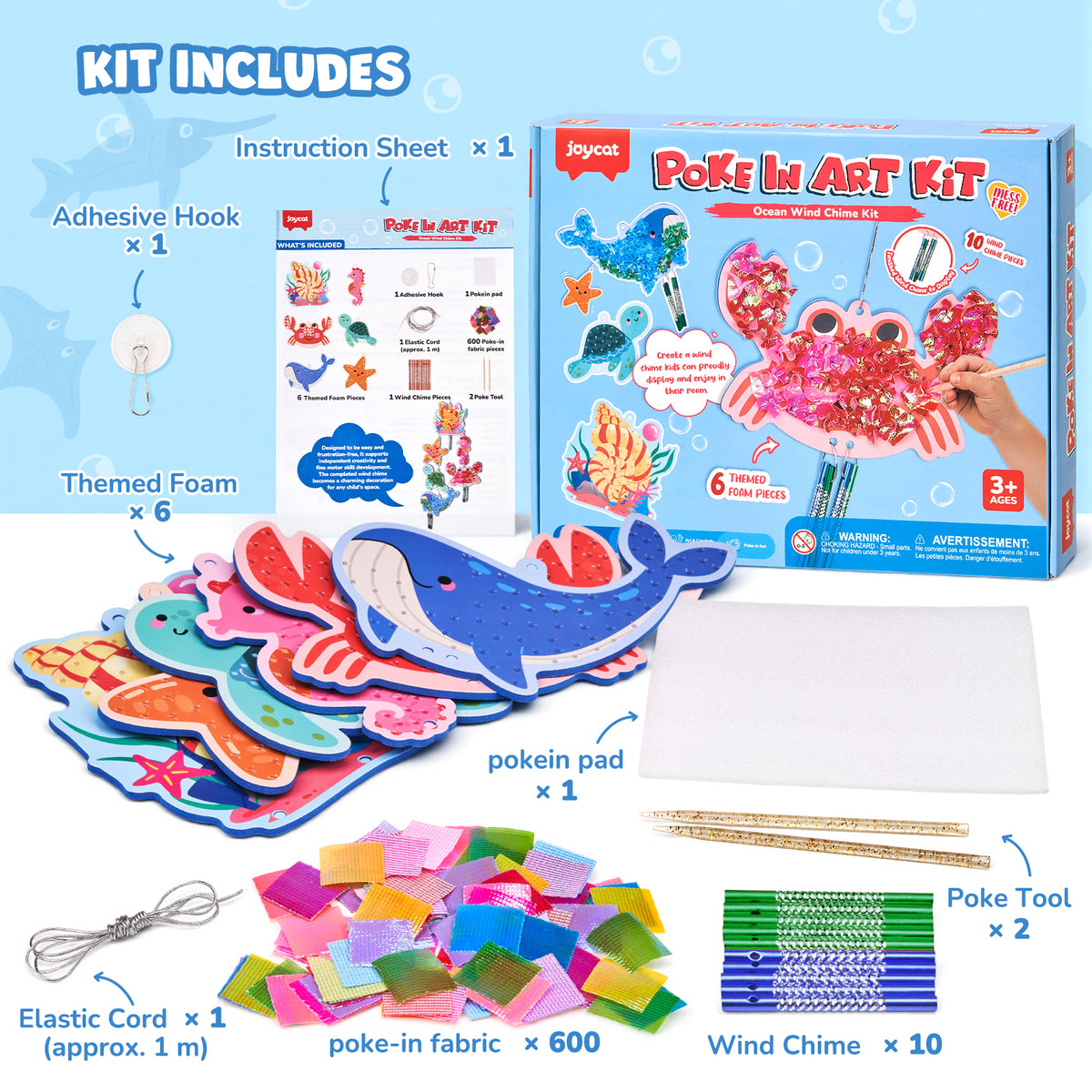 Ocean Wind Chime Craft Kit – DIY Foam Craft Toy for Kids