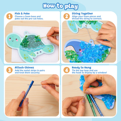 Ocean Wind Chime Craft Kit – DIY Foam Craft Toy for Kids