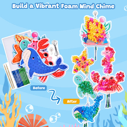 Ocean Wind Chime Craft Kit – DIY Foam Craft Toy for Kids