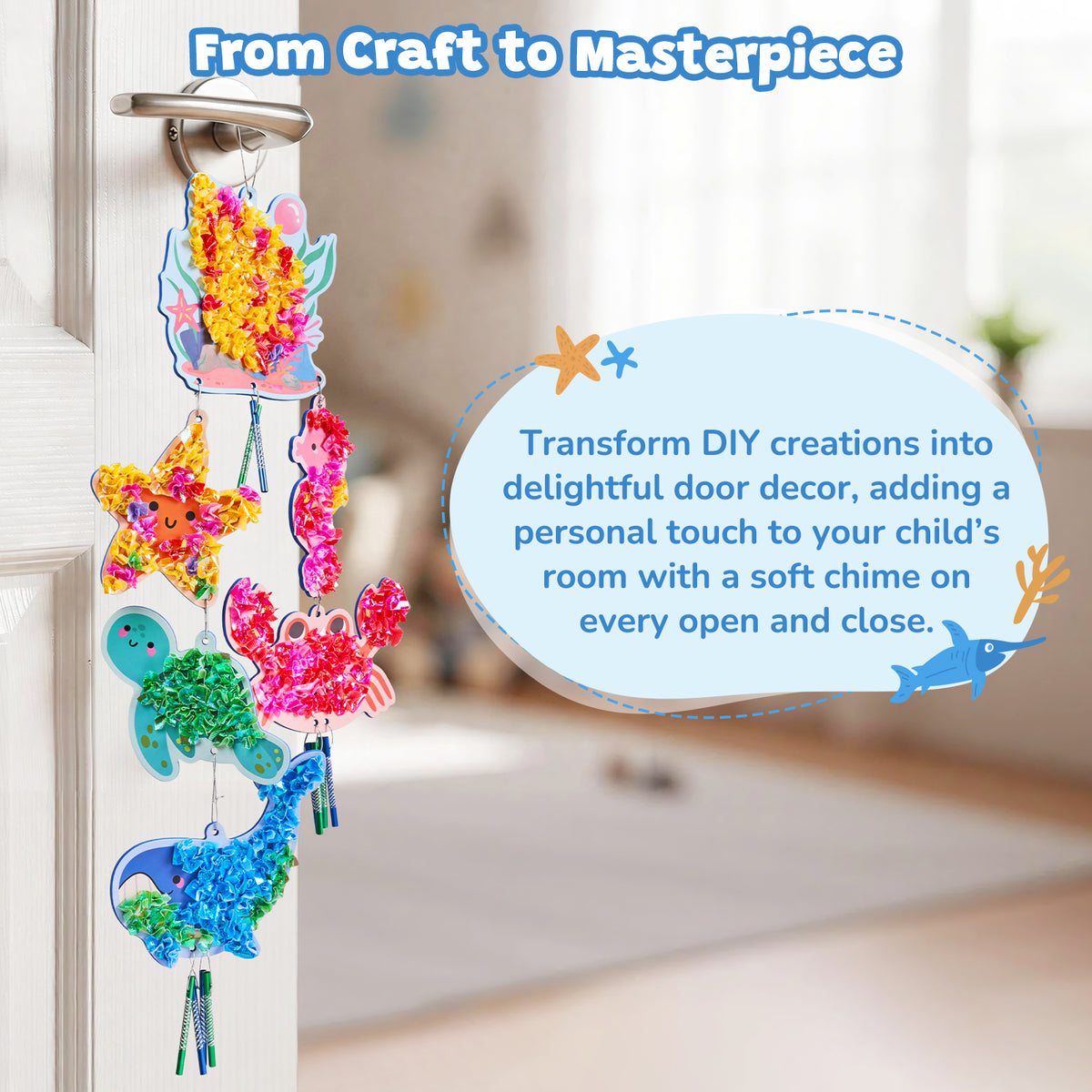Ocean Wind Chime Craft Kit – DIY Foam Craft Toy for Kids