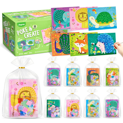 Animal Poke & Create Craft Kit – DIY Fabric Art Toy for Kids