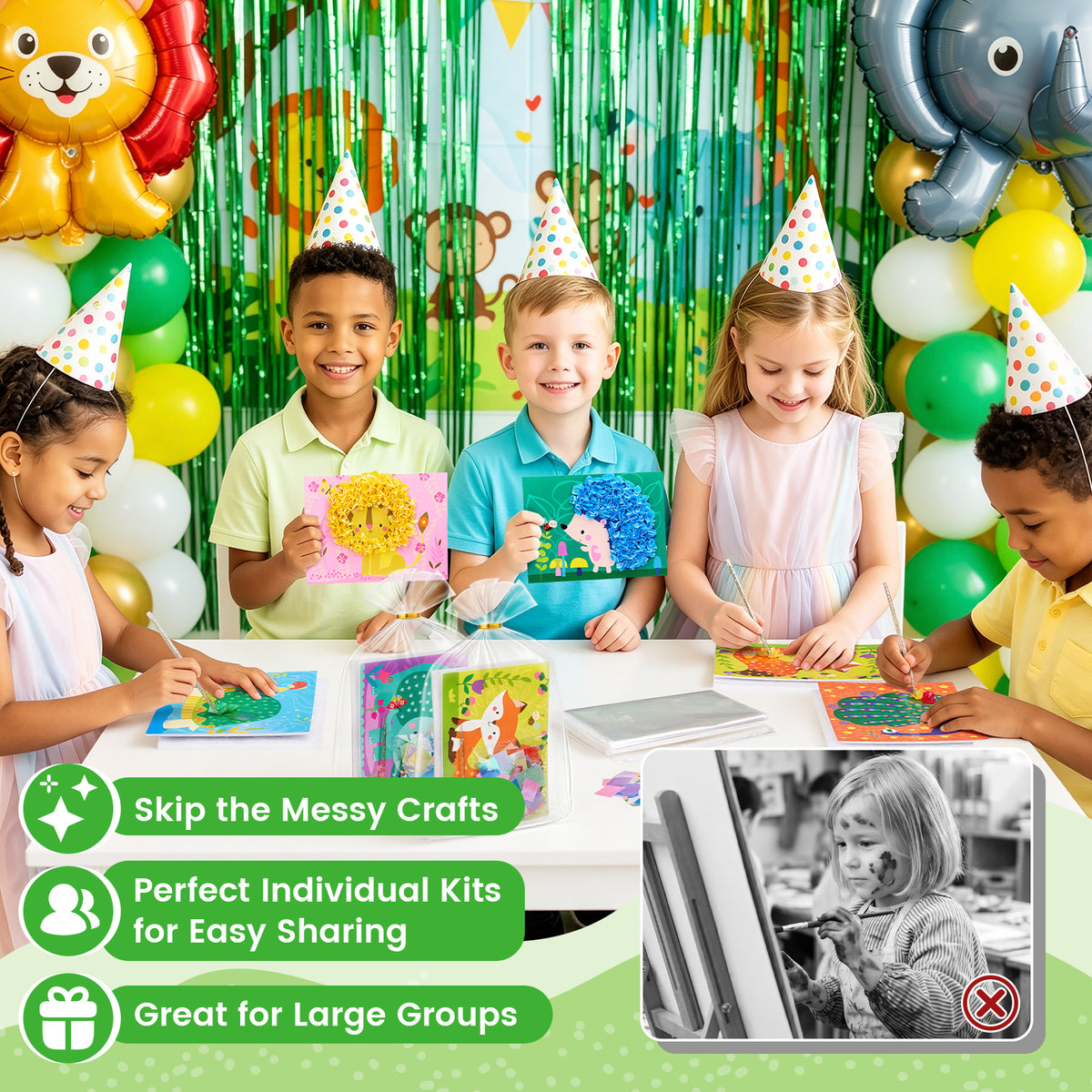 Animal Poke & Create Craft Kit – DIY Fabric Art Toy for Kids