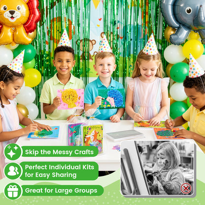Animal Poke & Create Craft Kit – DIY Fabric Art Toy for Kids