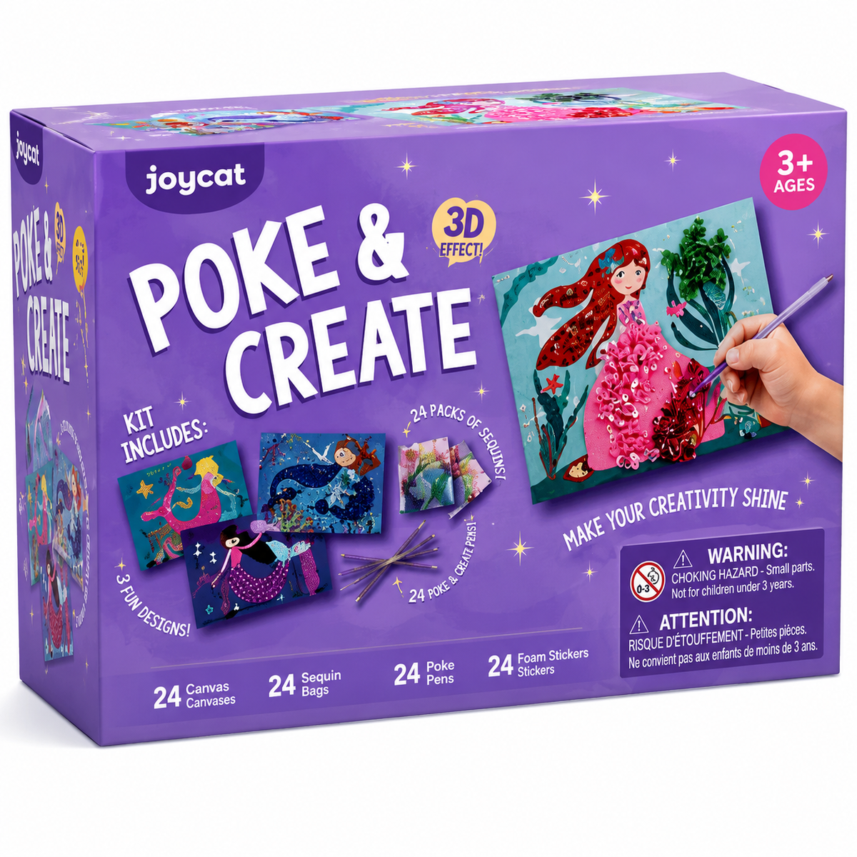 Mermaid Poke & Create Craft Kit – DIY Fabric Art Toy for Girls
