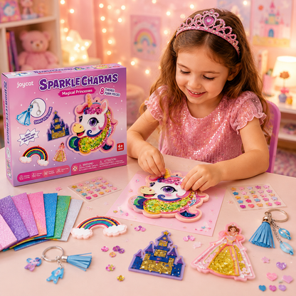 Sparkle Charms Keychain Craft Kit – DIY Toy for Kids