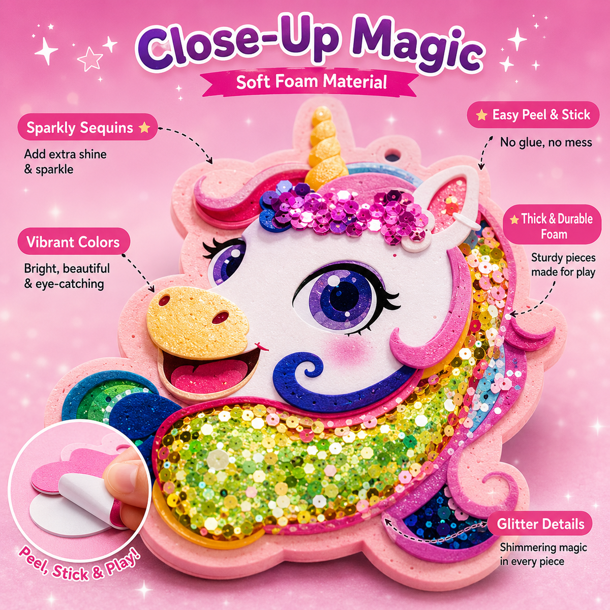 Sparkle Charms Keychain Craft Kit – DIY Toy for Kids