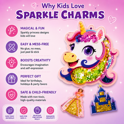Sparkle Charms Keychain Craft Kit – DIY Toy for Kids