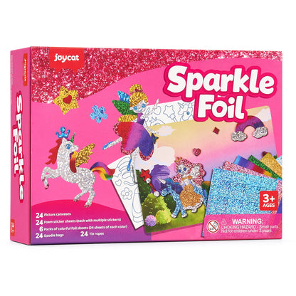 Animals Sparkle Foil Art Kit - metallic craft toy