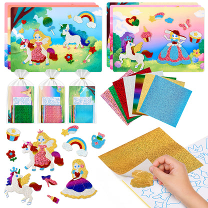 Unicorns Sparkle Foil Art Kit – DIY Craft Toy for Kids