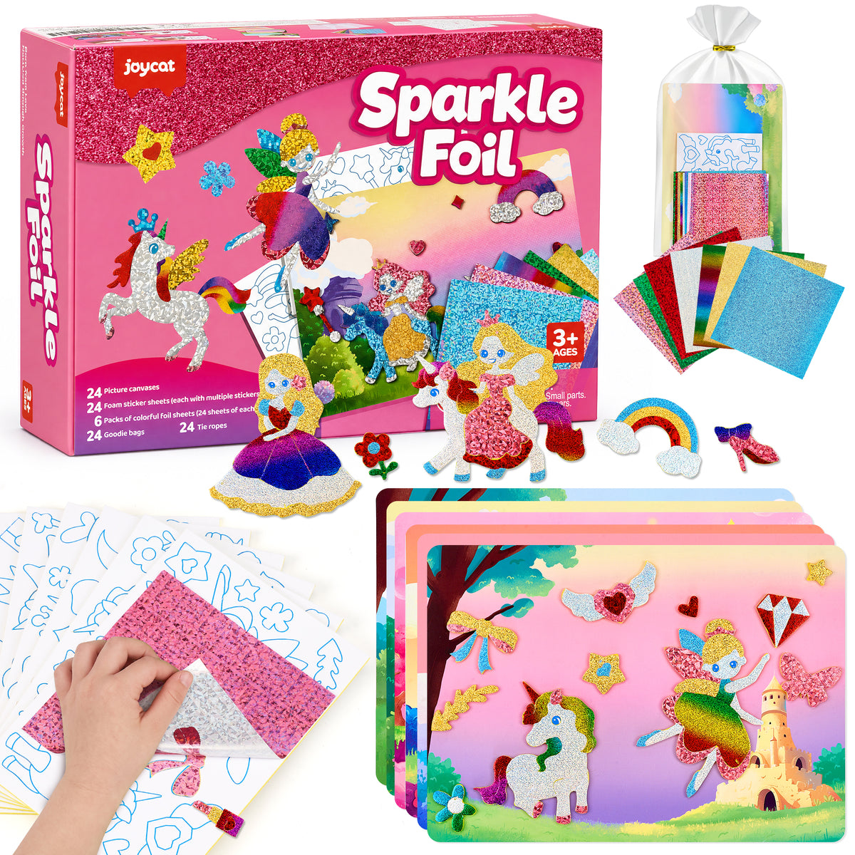 Unicorns Sparkle Foil Art Kit – DIY Craft Toy for Kids