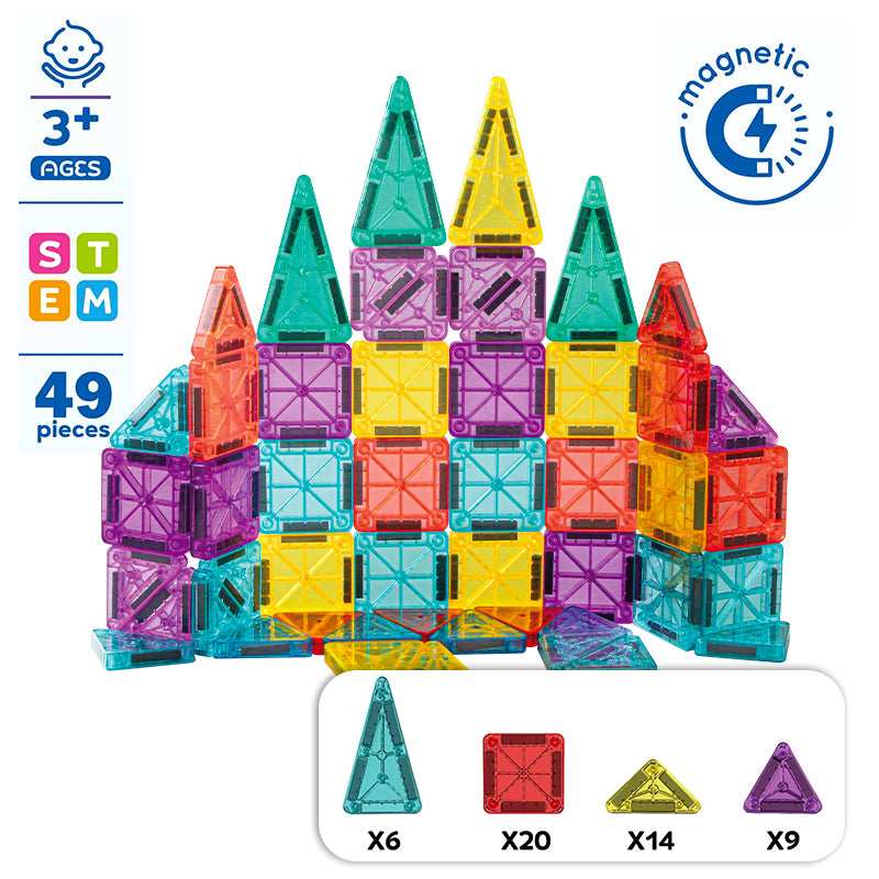 49PCS Magnetic Building Blocks with Iron Box online toy store product in Kuwait