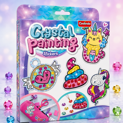 Paulinda Crystal Painting Unicorn - sparkling art craft kit for kids
