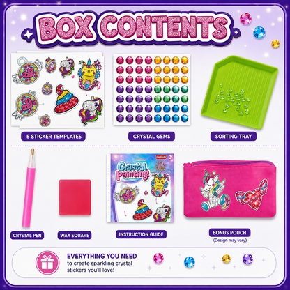 Gift-ready Paulinda crystal painting kit - best art toys for girls in Kuwait