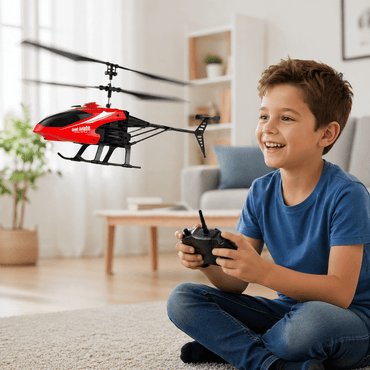2 Function RC Helicopter Red product details for kids in Kuwait