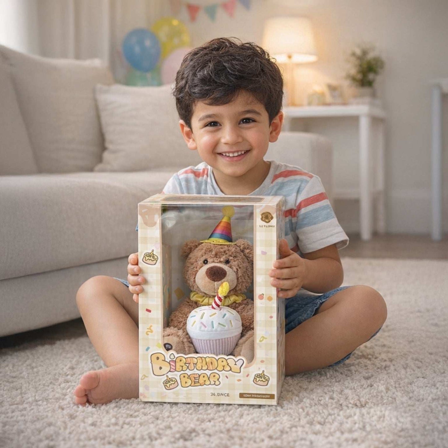 14-inch colorful plush party shake bear birthday toy