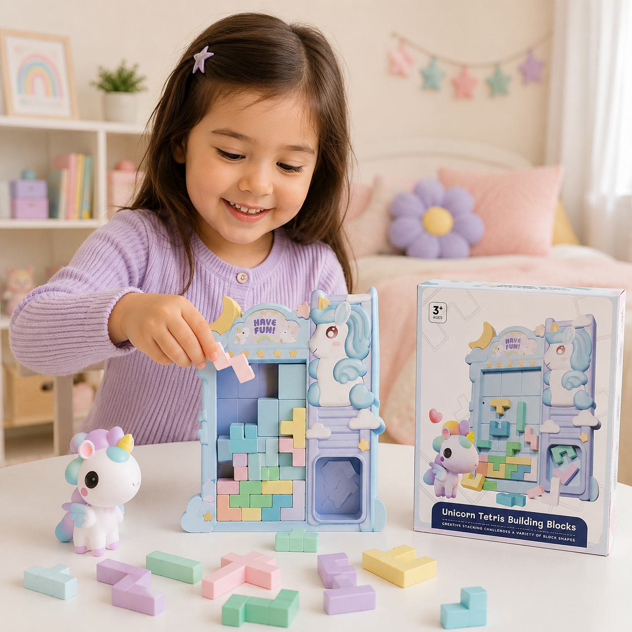 Tetris Building Blocks - Unicorn for kids in Kuwait