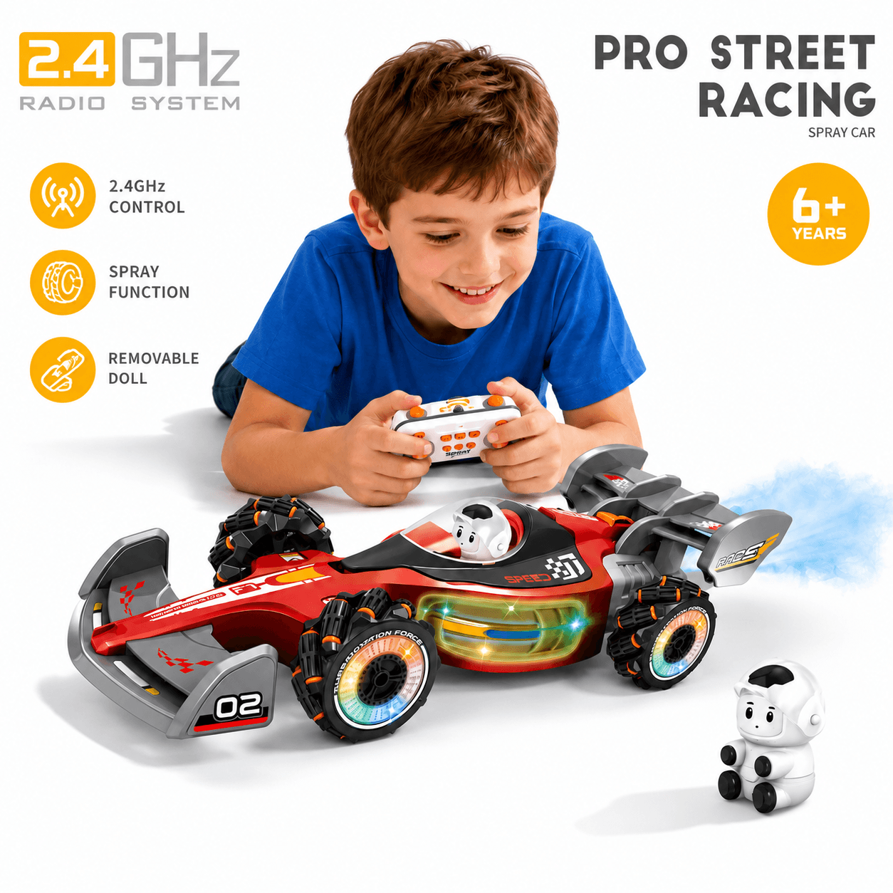 Pro Street Racing Remote Control Car With Light for kids in Kuwait