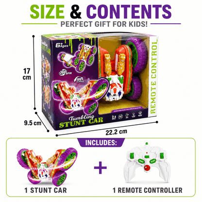 6 Function Remote Control Stunt Car With Light For Kids product details in Kuwait
