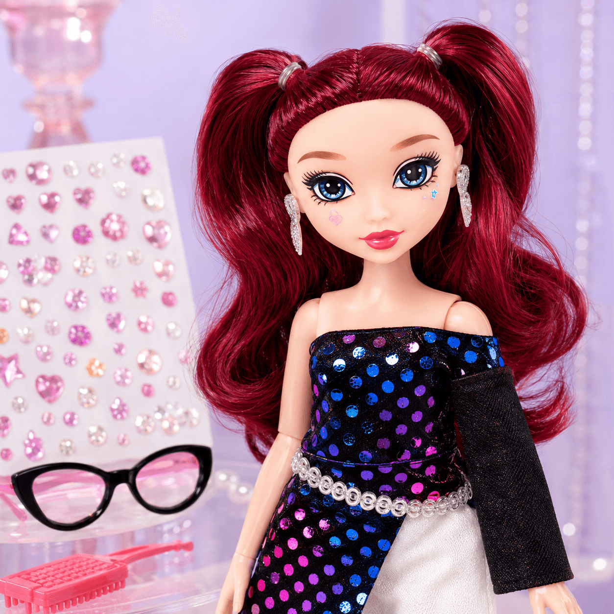 10-Inch Fashion Doll with Makeup Set for Girls 3+ in Kuwait-4
