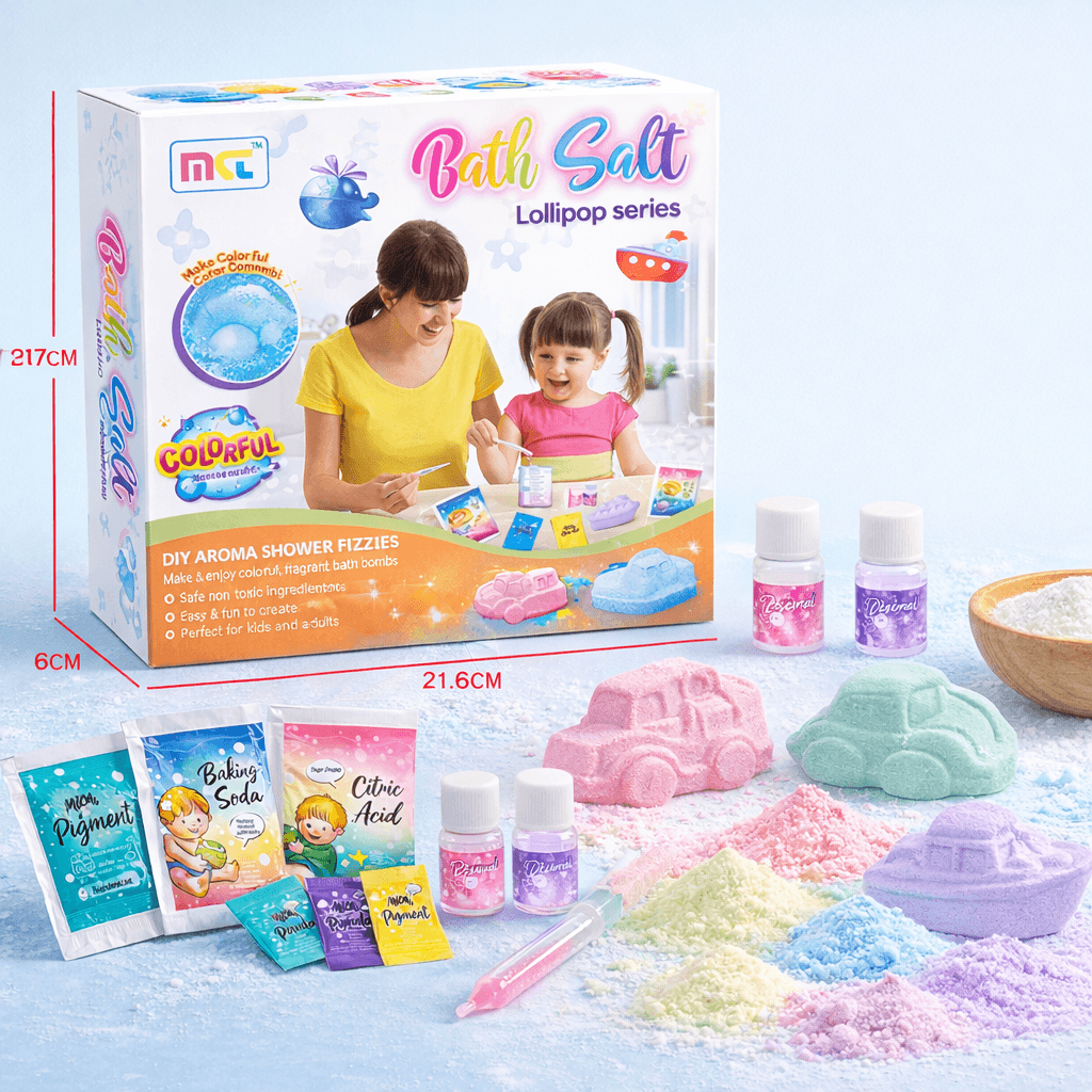 DIY Bath Salt Toy Kit – Lollipop Series Bath Bomb Making Set for Kids product details in Kuwait