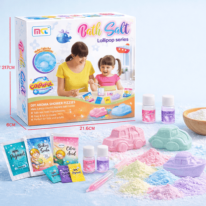 DIY Bath Salt Toy Kit – Lollipop Series Bath Bomb Making Set for Kids product details in Kuwait