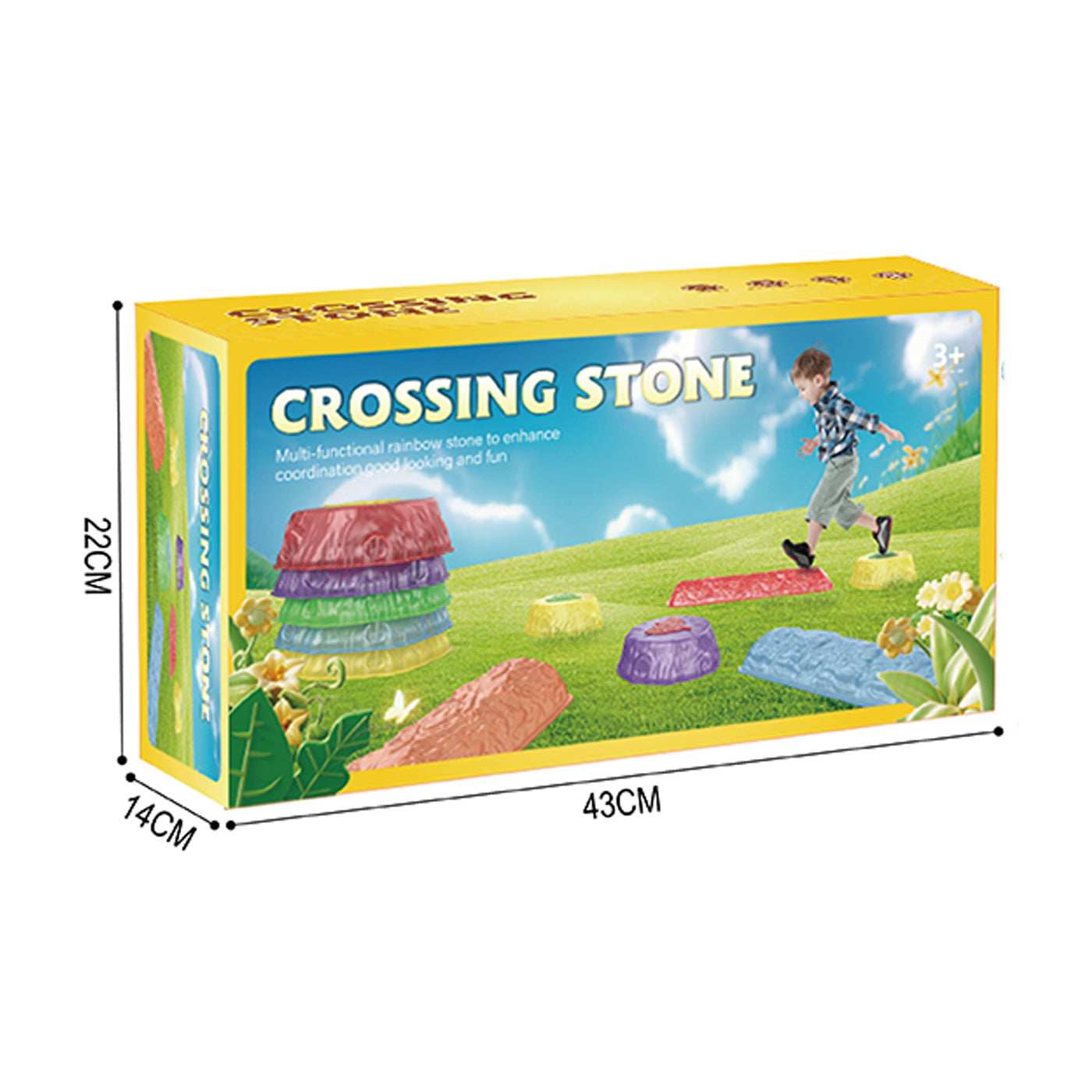 Crossing Stone 8pcs with LED Lights Toy For Kids in Kuwait