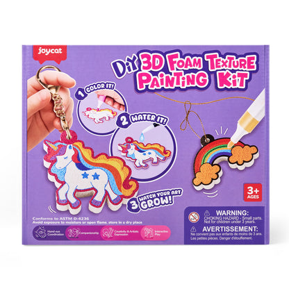 Unicorn 3D Foam Texture Painting Kit – DIY Craft Toy for Kids
