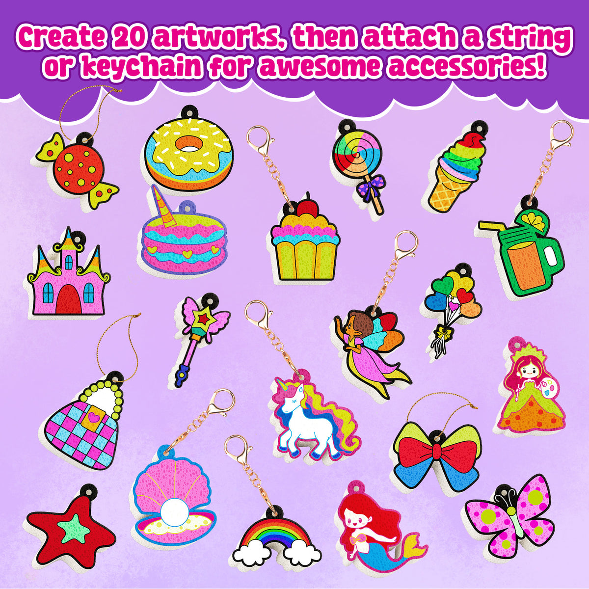 Unicorn 3D Foam Texture Painting Kit – DIY Craft Toy for Kids