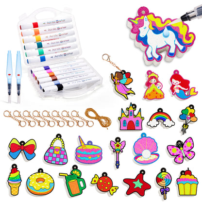 Unicorn 3D Foam Texture Painting Kit – DIY Craft Toy for Kids